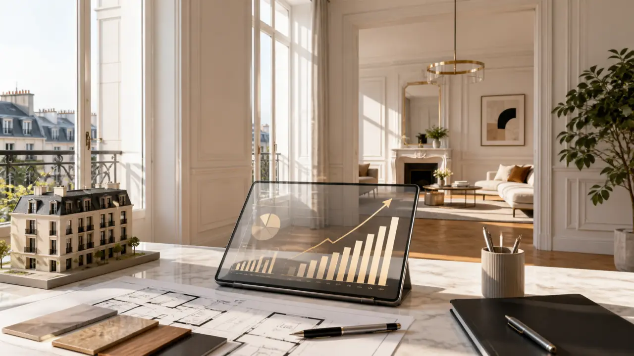 Appartement rénové lumineux au style scandinave, photographie architecturale épurée