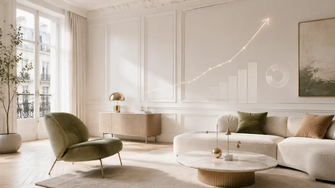 Appartement rénové et lumineux avec mobilier design haut de gamme